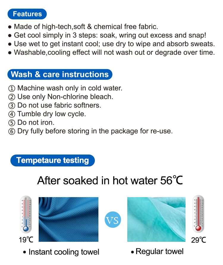 Instant Cooling Towel detail 2