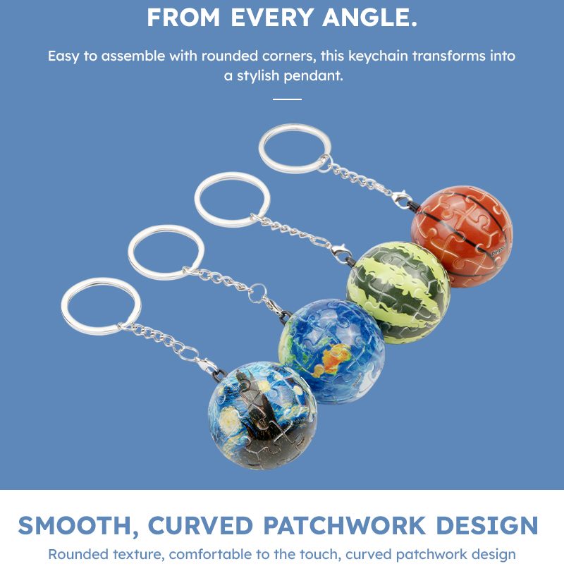 3D Puzzle keychain detail 4