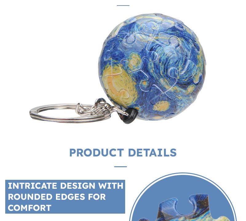 3D Puzzle keychain detail 7