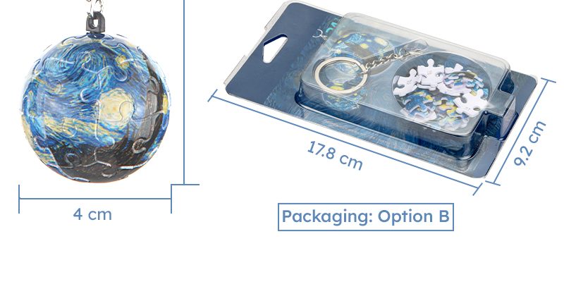 3D Puzzle keychain detail 10