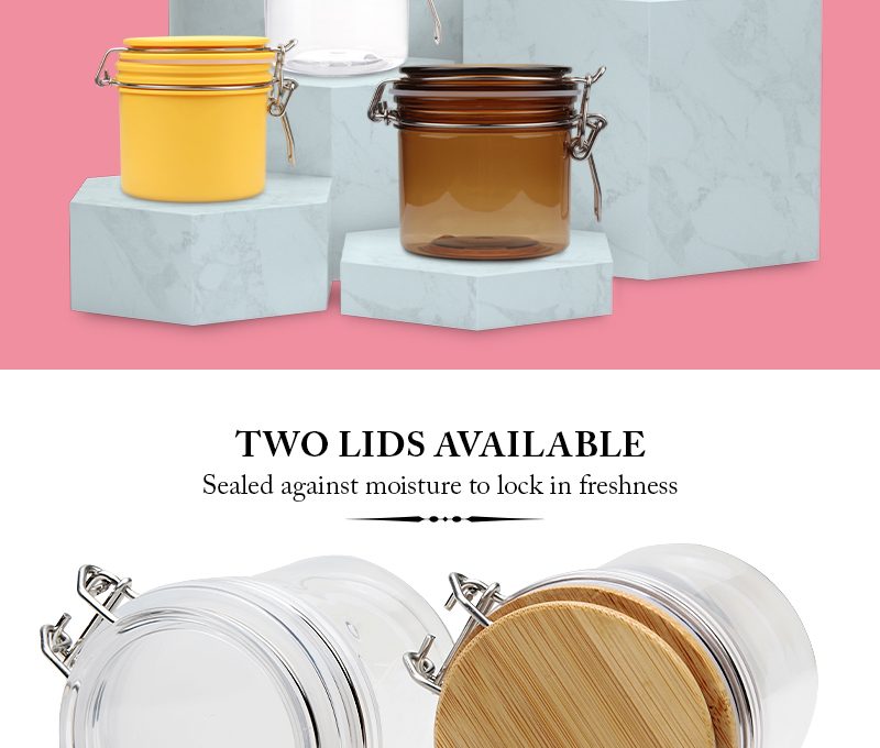 Bail Closure PET Cosmetic Jars for Skincare detail 9