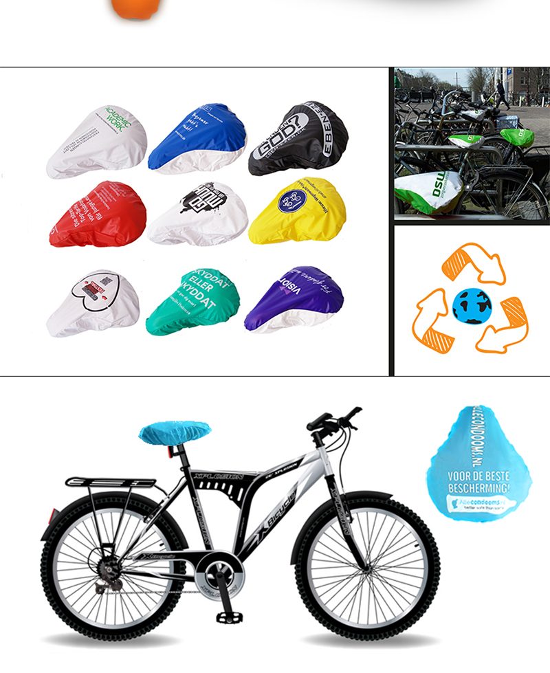 rPET Bike Seat Cover detail 3