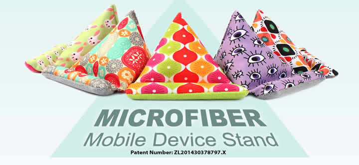 Microfiber Mobile Device Stand detail 1