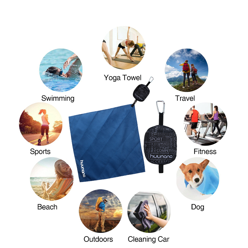 Microfiber Suede Towel With Mesh Bag photo 10