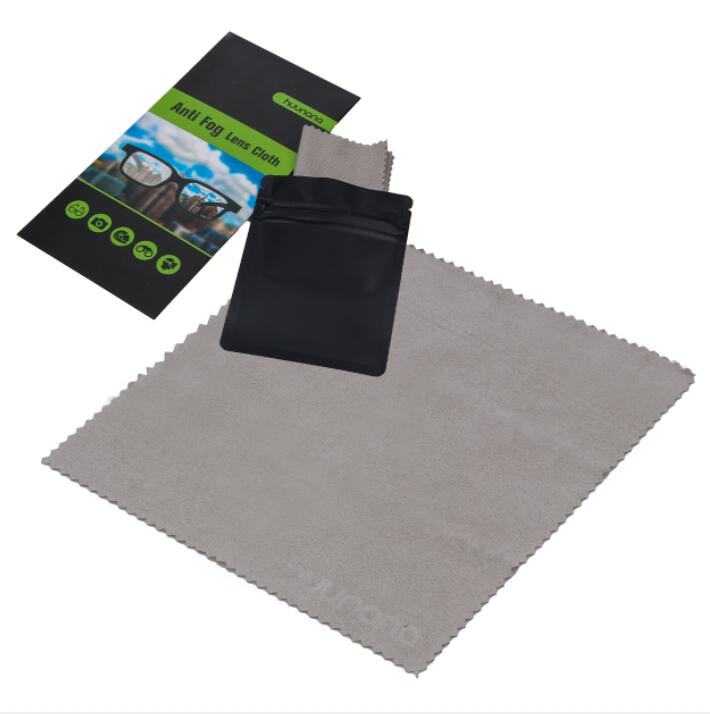 Anti-fog Lens Cloth（+Black Laminated Plastic Bag + Paper Case ）