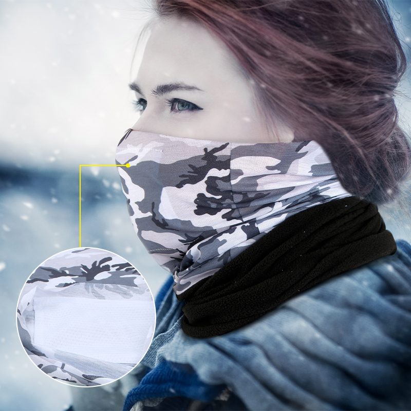Winter Multifunctional Headwear With Pocket