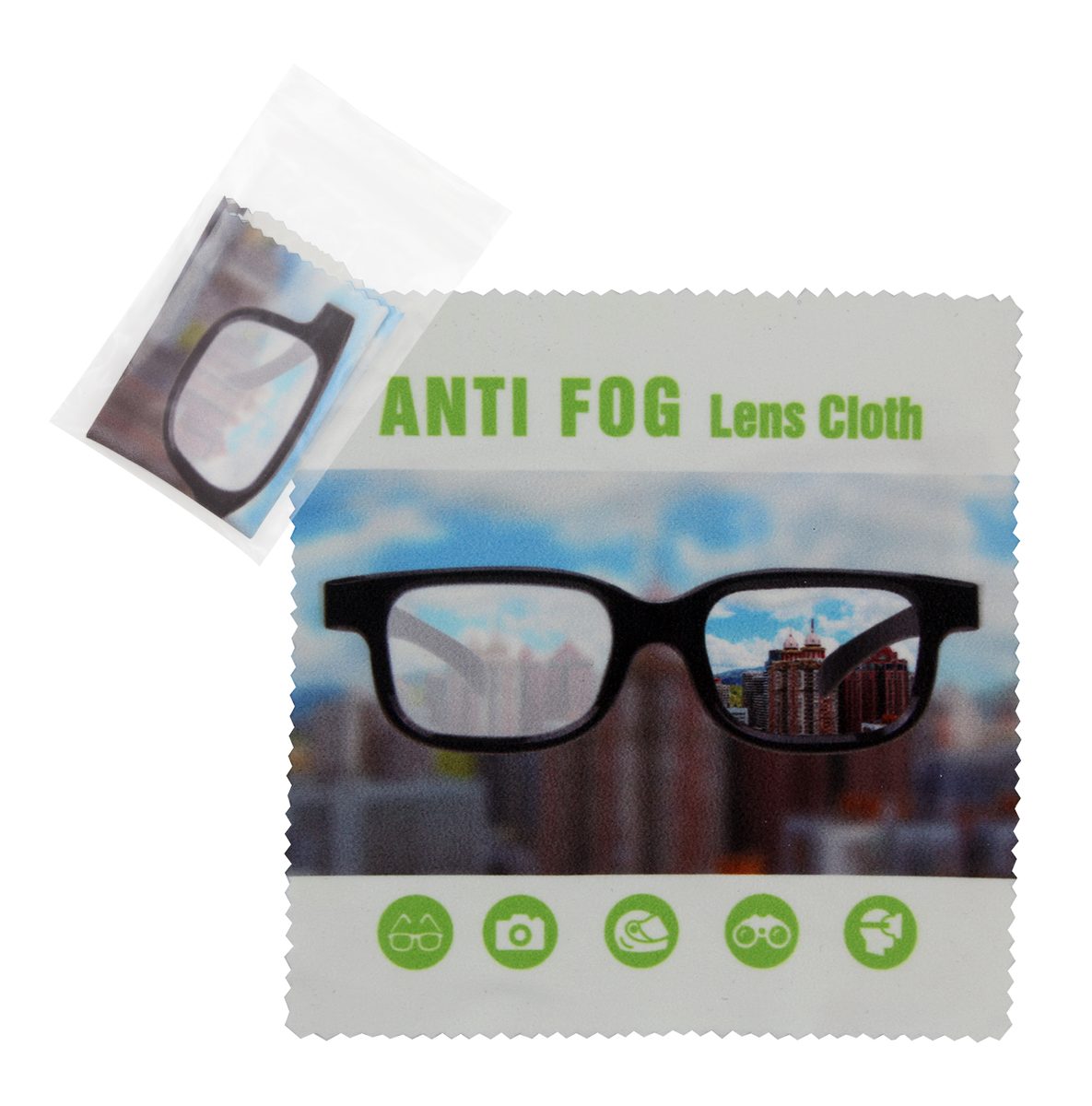 Anti Fog Lens Cloth (+Transparent Zip Lock Bag)