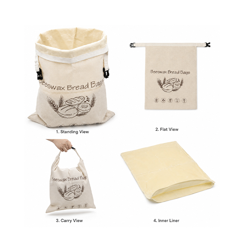 Reusable Beeswax Bread Bags photo 3