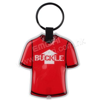 LED Plastic Flashlight Keychain
