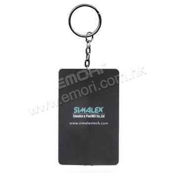 LED Plastic Flashlight Keychain