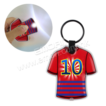 LED Plastic Flashlight Keychain photo 2