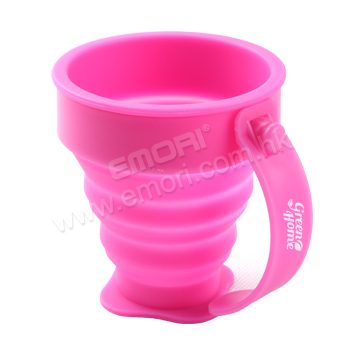 Silicone Foldable Cup with Handle